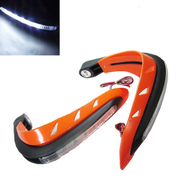 Universal Motorcycle Motorcross Hand Guards LED Handguards Dirt Bike 
