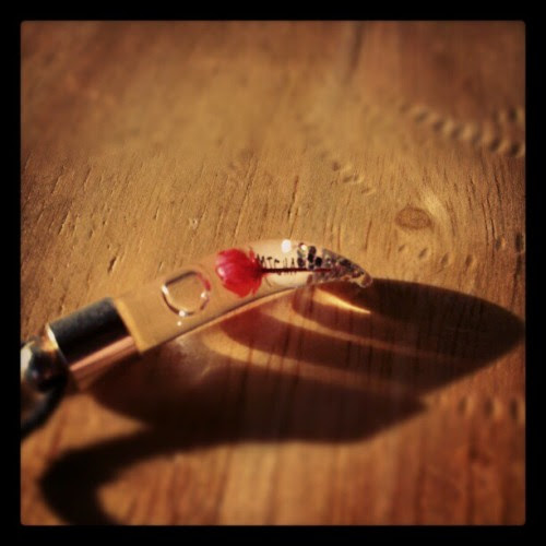 Amulet with my 3 favorite things. In no particular order&#8230; Michael, my love | Flower, Nature | Glitter, fairies (Taken with instagram)