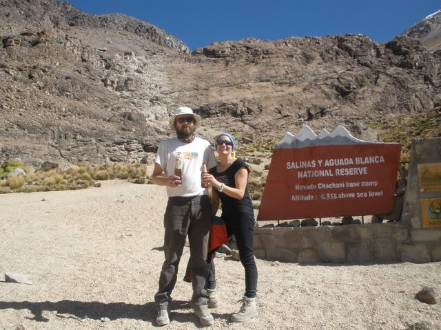 Llegada al campamento base del Chachani