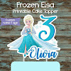 Frozen Cake Topper Printable Free / Floral Cupcake Toppers Birthday Sweet 16 Purple Printable