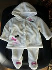 Koala Kids Girls Baby Plush White Dressy Fall/Winter 2-Piece Snowsuit ~ 6 Months