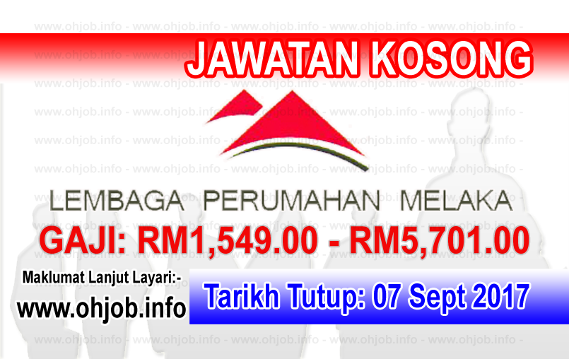 Jawatan Kerja Kosong Lembaga Perumahan Melaka - LPNM logo www.ohjob.info september 2017