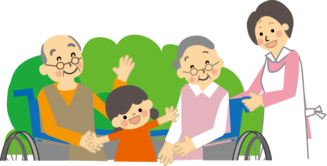 老人 高齢者 介護のイラスト 無料イラスト