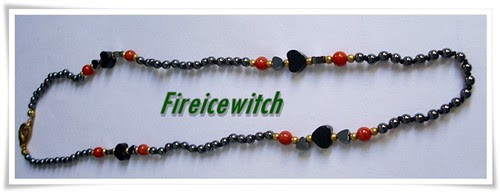 Collar jade y Naranja by fireicewitch