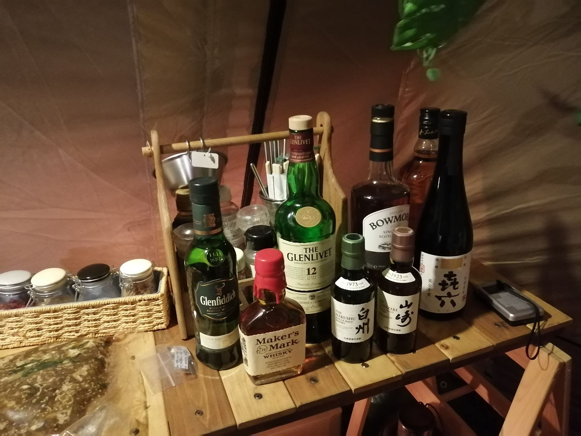 晴れ時々キャンプの日々 キャンプのお酒