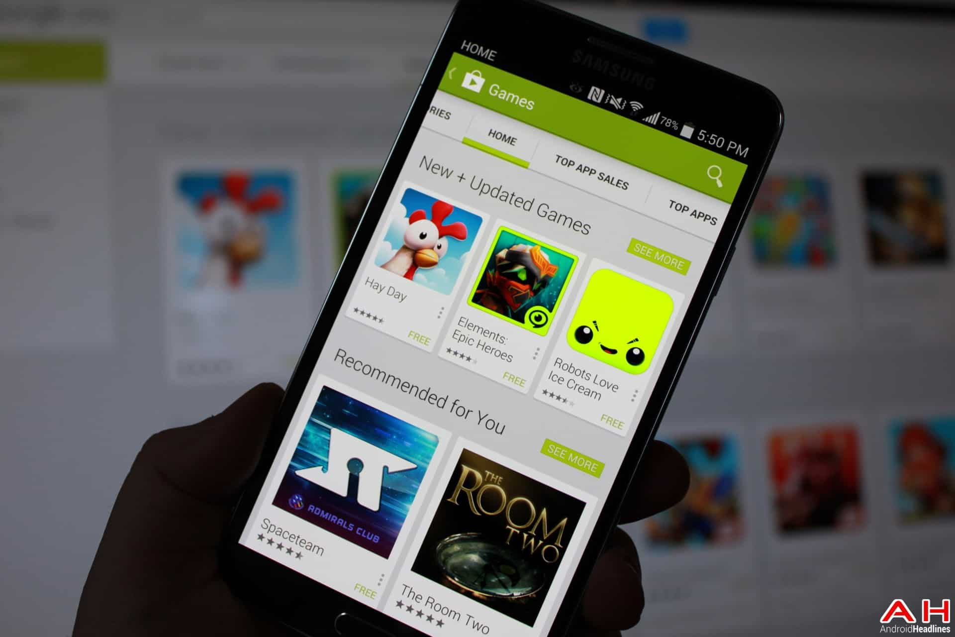 AH Google Play App Store Game of the week top 10 games android 1.5