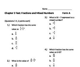Chapter 5 Review Test Go Math 5th Grade Answer Key