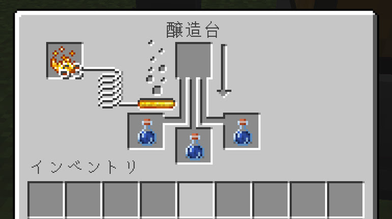 Java版マイクラ 回路不要で5分で完成 実用性のある半自動ポーション醸造台 Njfのマイクラ日記