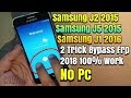 Rahasia Trik Bypass Frp Samsung J2 2015 | J1 2016 | J5 2015 Metode Talkback Tanpa Pc Work 100%