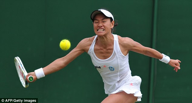 Still going strong: She gave up tennis for 12 years after losing to Steffi Graf at Wimbledon