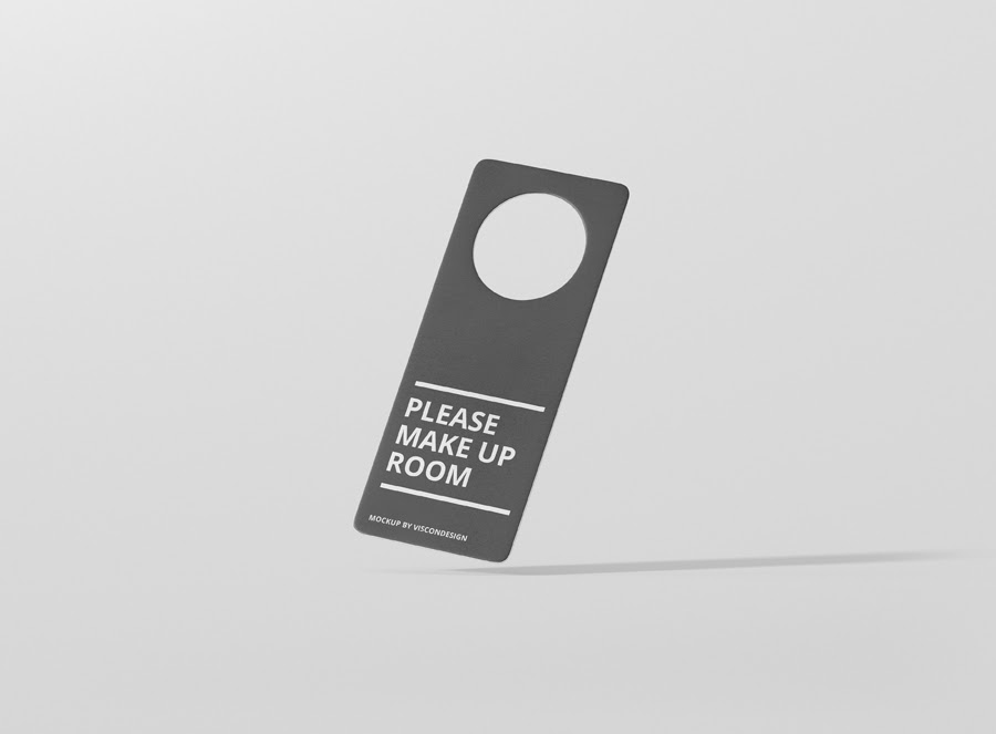 Download Door Hanger Mock-Up - Premium and Free Mockups for your awesome Projects by visconbiz