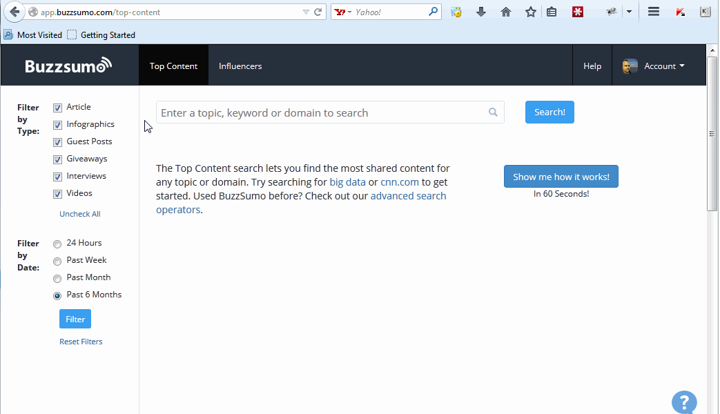 Buzzsumo Capabilities