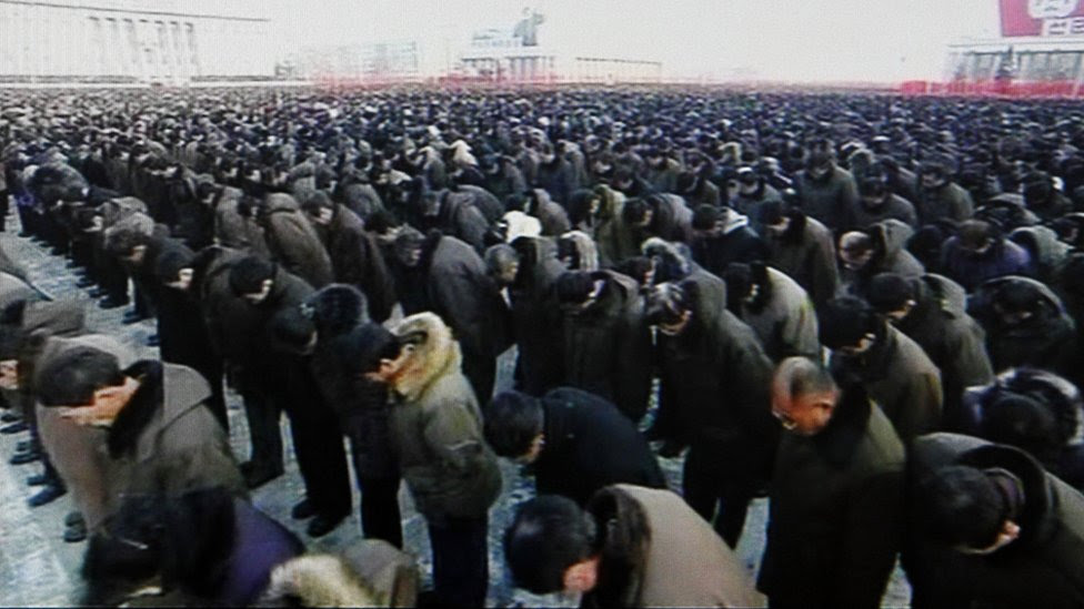 North Korea crowd