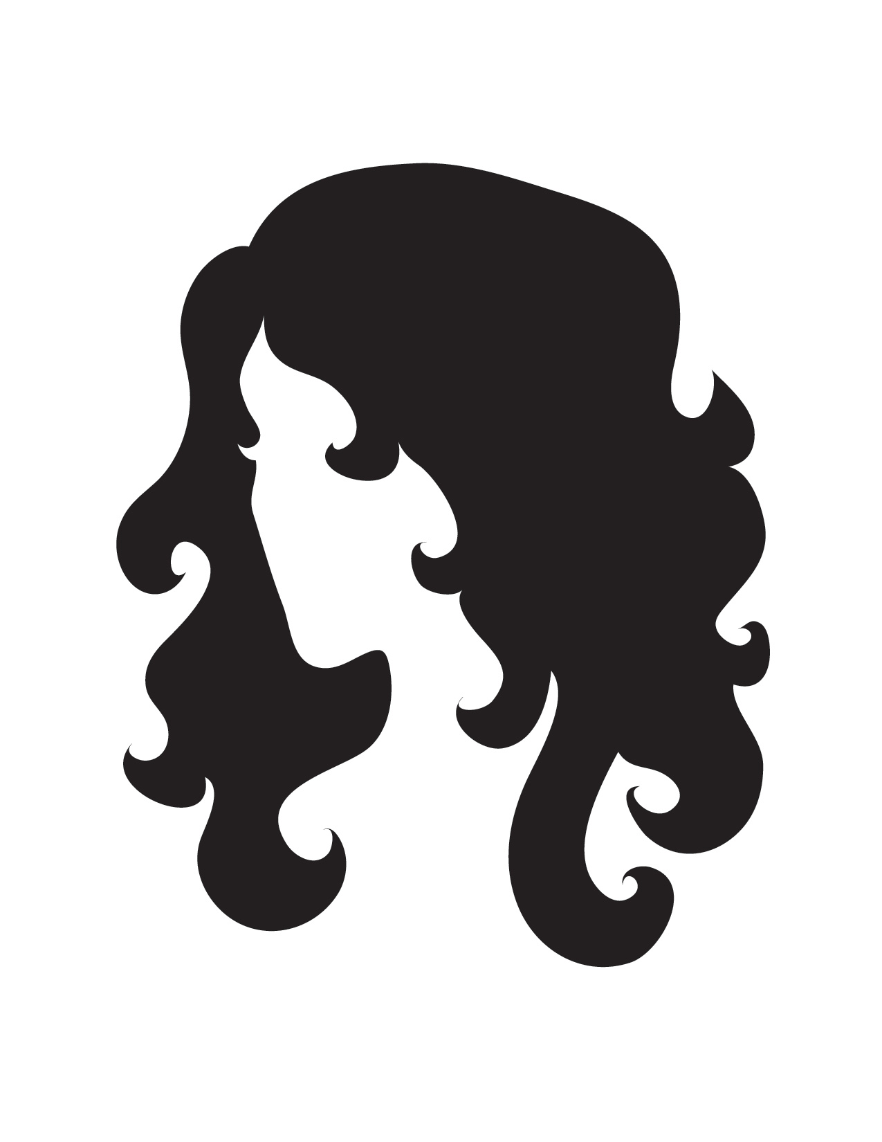 Free Free 266 Mermaid Silhouette Mermaid Hair Svg SVG PNG EPS DXF File