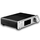 SMSL Q5 50WPC Optical Coaxial USB Digital Amplifier with Remote Control silver