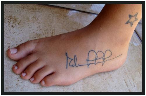 Another ideas of foot tattoo designs today