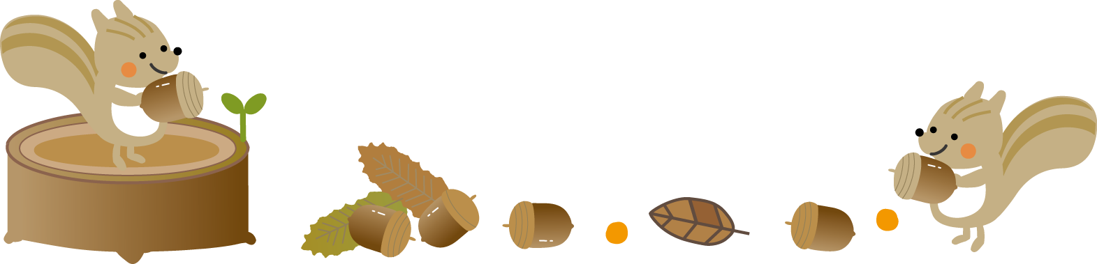 枠 吹き出しイラスト 秋どんぐり 無料イラスト素材