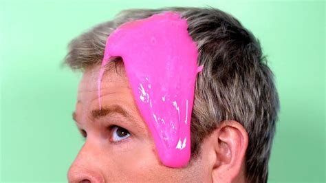 glue slime stuck  hair youtube