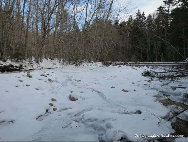 Winter river crossings are dangerous