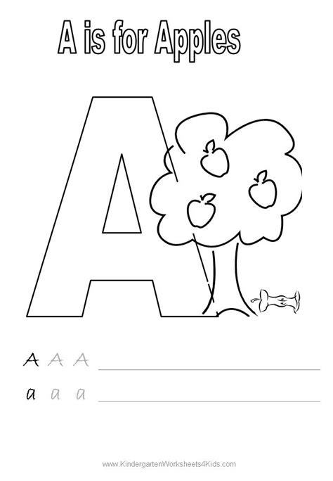 letter a worksheets and activities
