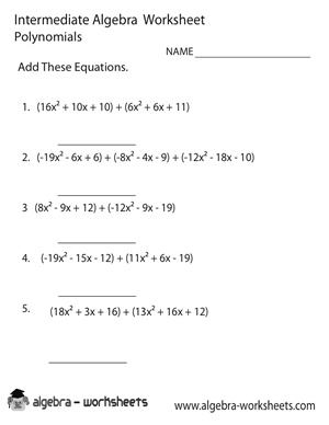 Algebra Worksheet