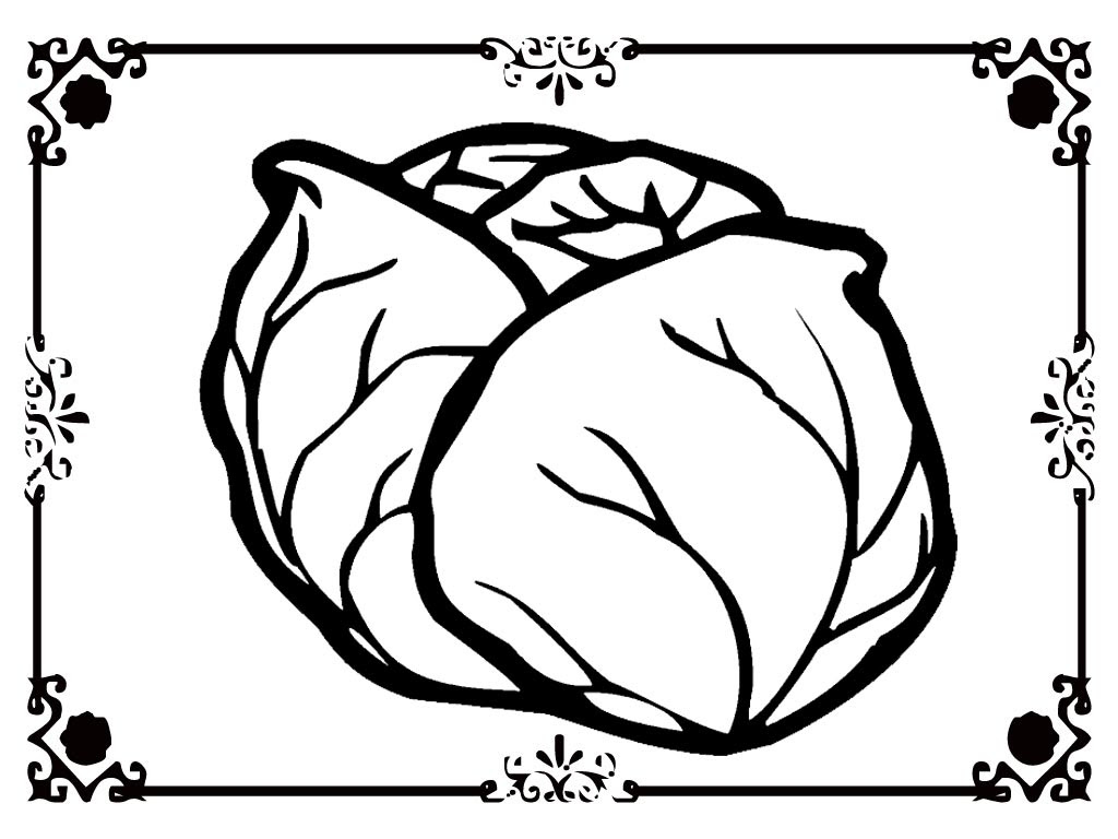 Download Lettuce Coloring Page at GetColorings.com | Free printable ...