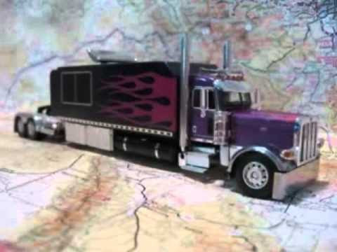 Custom Model Peterbilt 389 with Big Sleeper (Purple) - YouTube