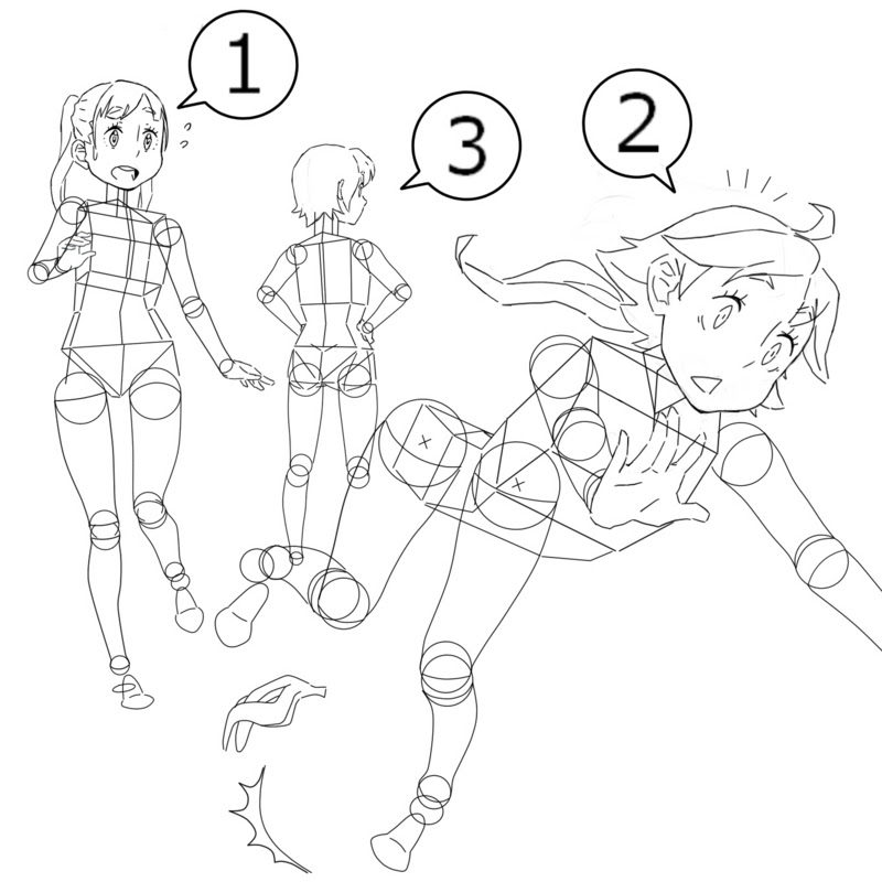お絵かき講座 キャラ絵の描き方基礎 第七回応用概論 立ち絵 洞田創研究室