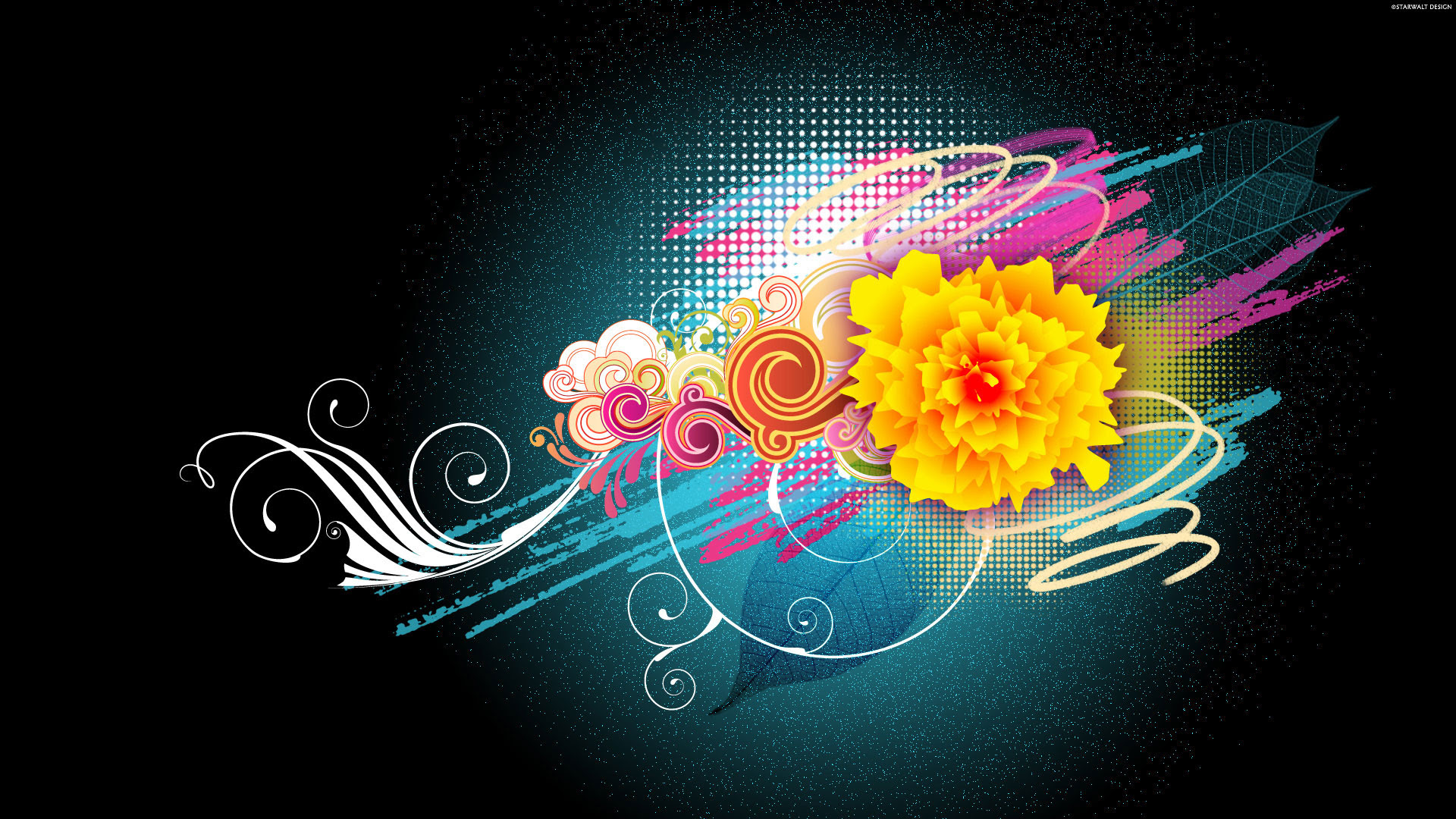 Flower Vector Designs 1080p Wallpapers  HD Wallpapers