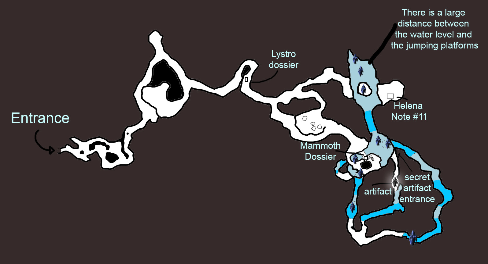 Artifact Of The Pack Upper South Cave Map And Guide Playark