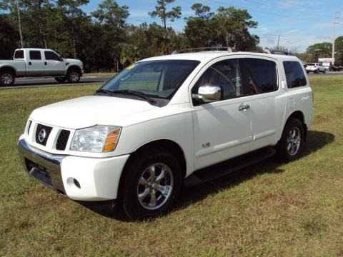 2006 Nissan Armada Interior. 2006 Blizzard White Nissan