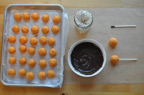 cake balls spear setup