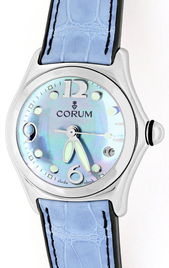 Original-Foto 2, CORUM BUBBLE DAMEN MEDIUM PERLMUTT ST