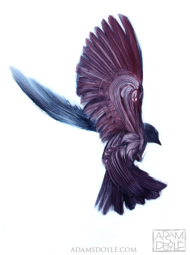 Gorgeous Bird Paintings by Adam S. Doyle painting birds 