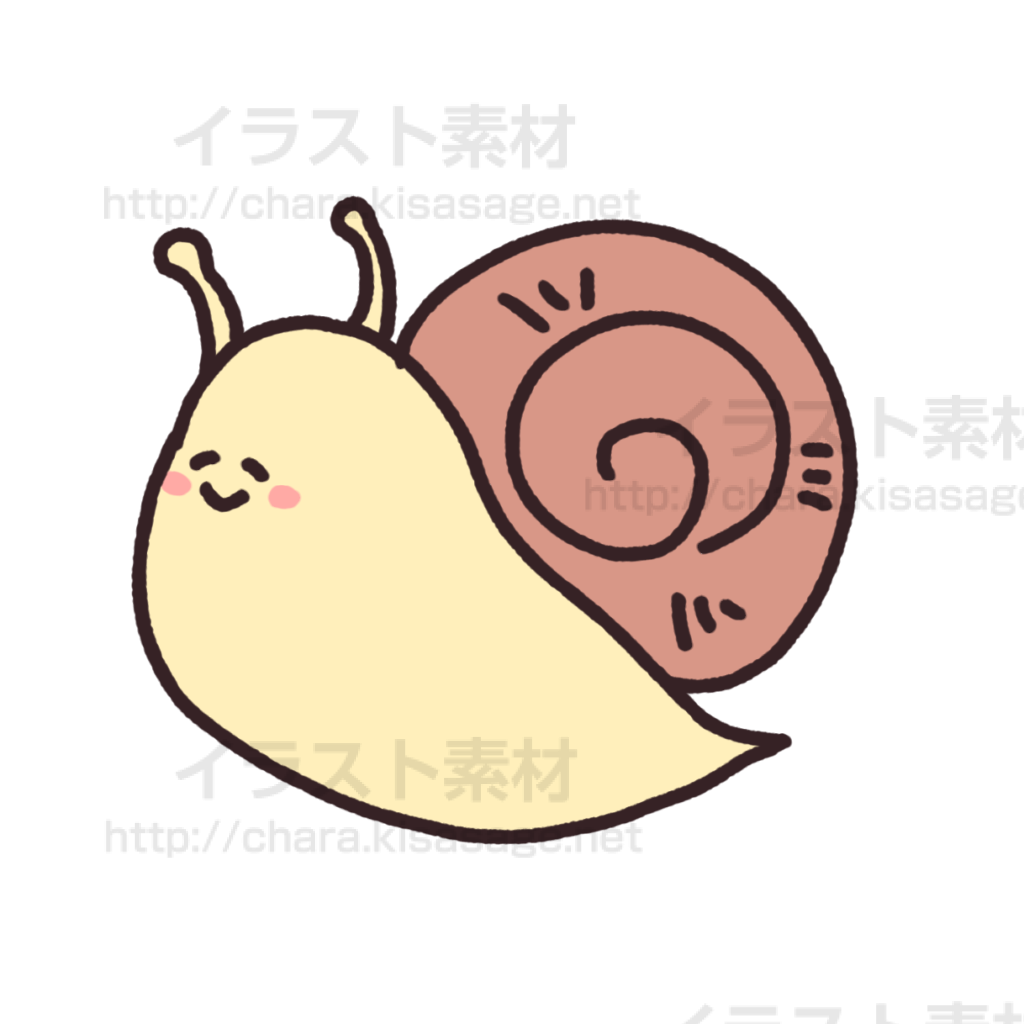 カタツムリのゆるキャラ キャラクターweb