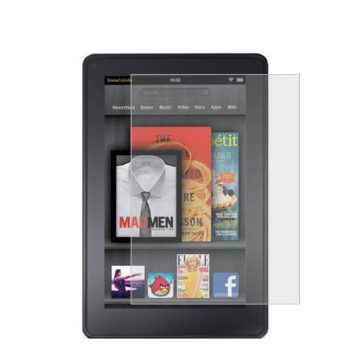 amFilm (TM) Premium Screen Protector Film Matte Clear (Anti-Glare) for Kindle Fire (2-Pack)