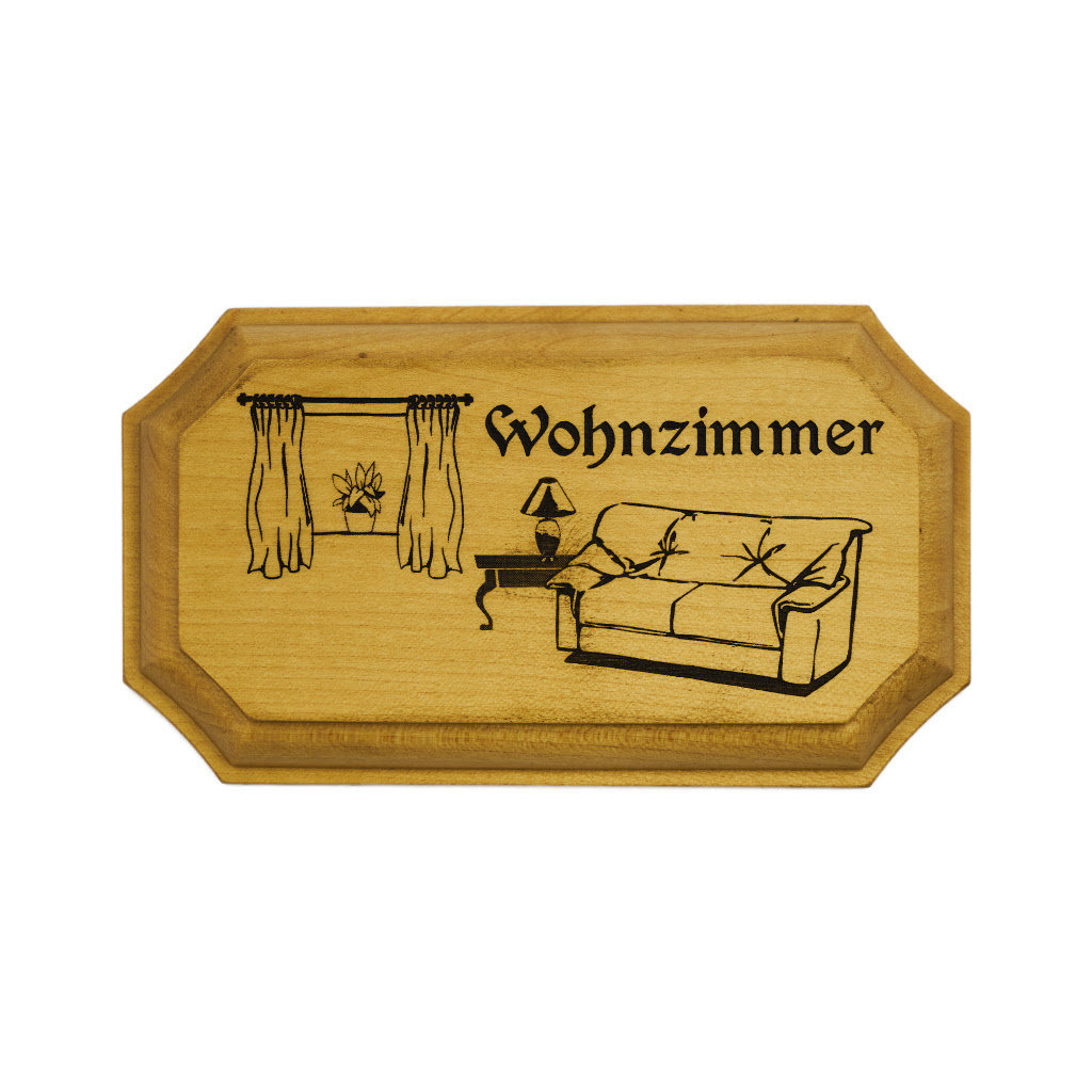 schild wohnzimmer