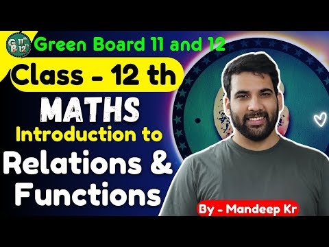 Class 12th, Ch-1 [Relations & Functions Notes]