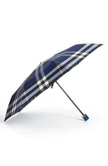 Plaid umbrella @Nordstrom | Inclement Weather Style | Pinterest