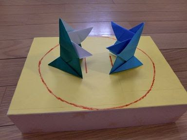 折り紙のとんとん相撲 簡単手作りおもちゃの作り方 工作図鑑