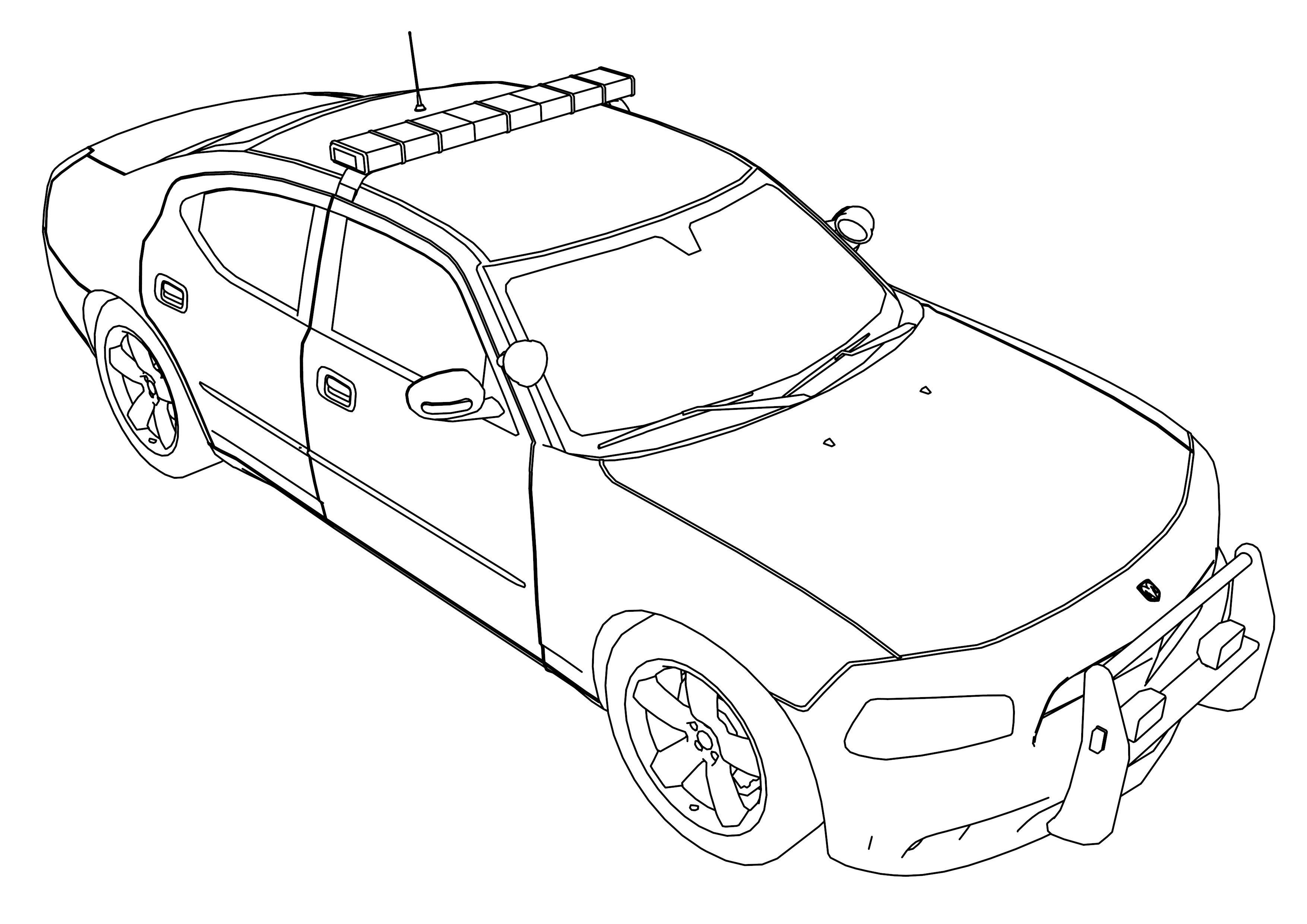 Police Truck Coloring Pages at GetColorings.com | Free printable