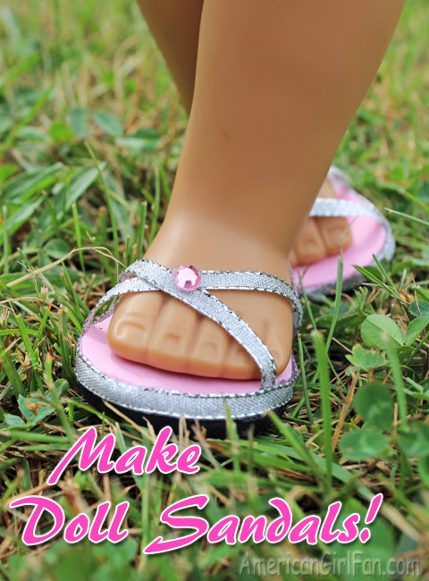 Doll Craft: How to Make Doll Sandals (With Free Pattern 