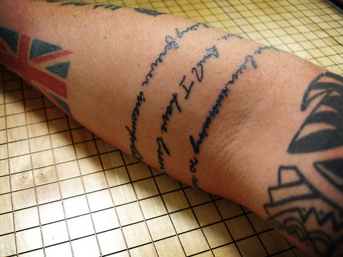lyrical tattoos. Alanis Tattoo by Shan!