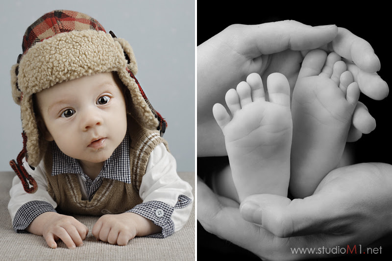 Studio M1; fotografia niemowląt  Wrocław