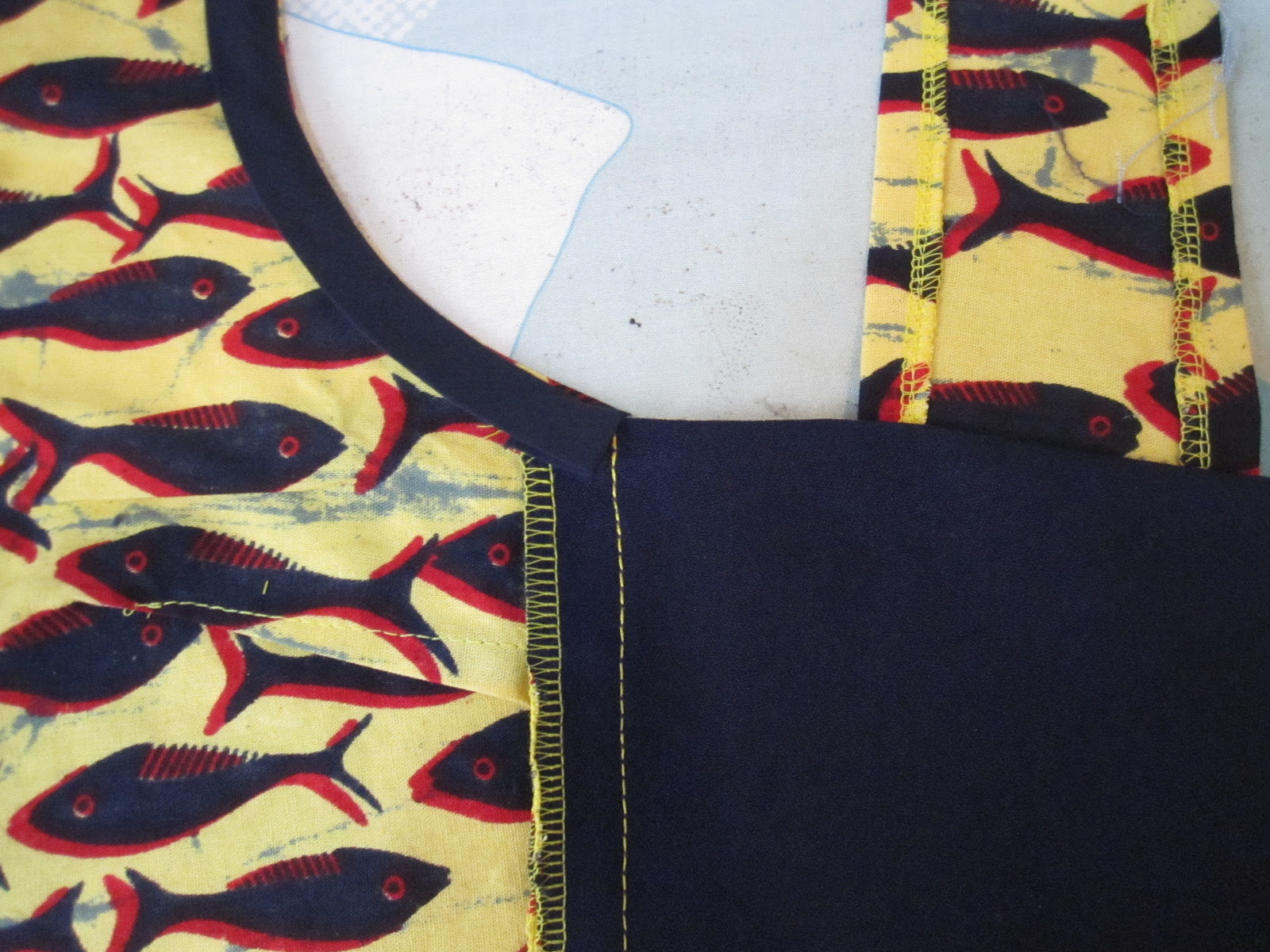 Fold Bias Tape Over Tie
