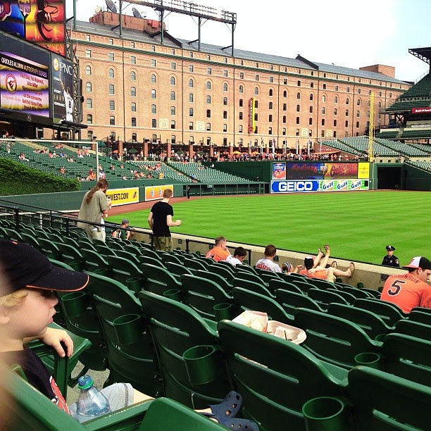 Will at batting practice...let's go O's!!! #masnorioles, #orioles, #macefamilysummer