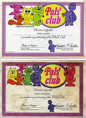 Pals Club Certificates