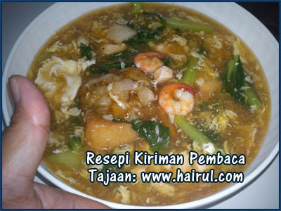 Resepi Kuey Teow Bihun Basah Sungguh Menyelerakan  Hairul.com