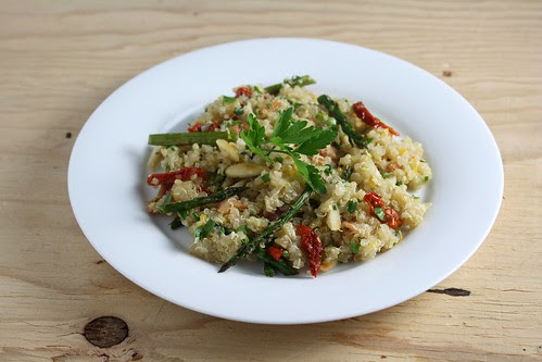 Bacon Quinoa with Almonds and Herbs