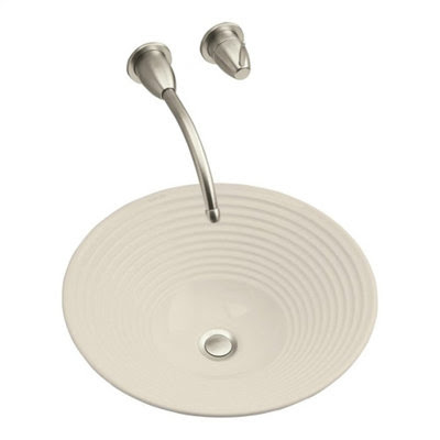 KOHLER Turnings Vessel Sink in Almond 2191-47